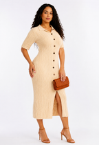 Safari Knitted Maxi Dress