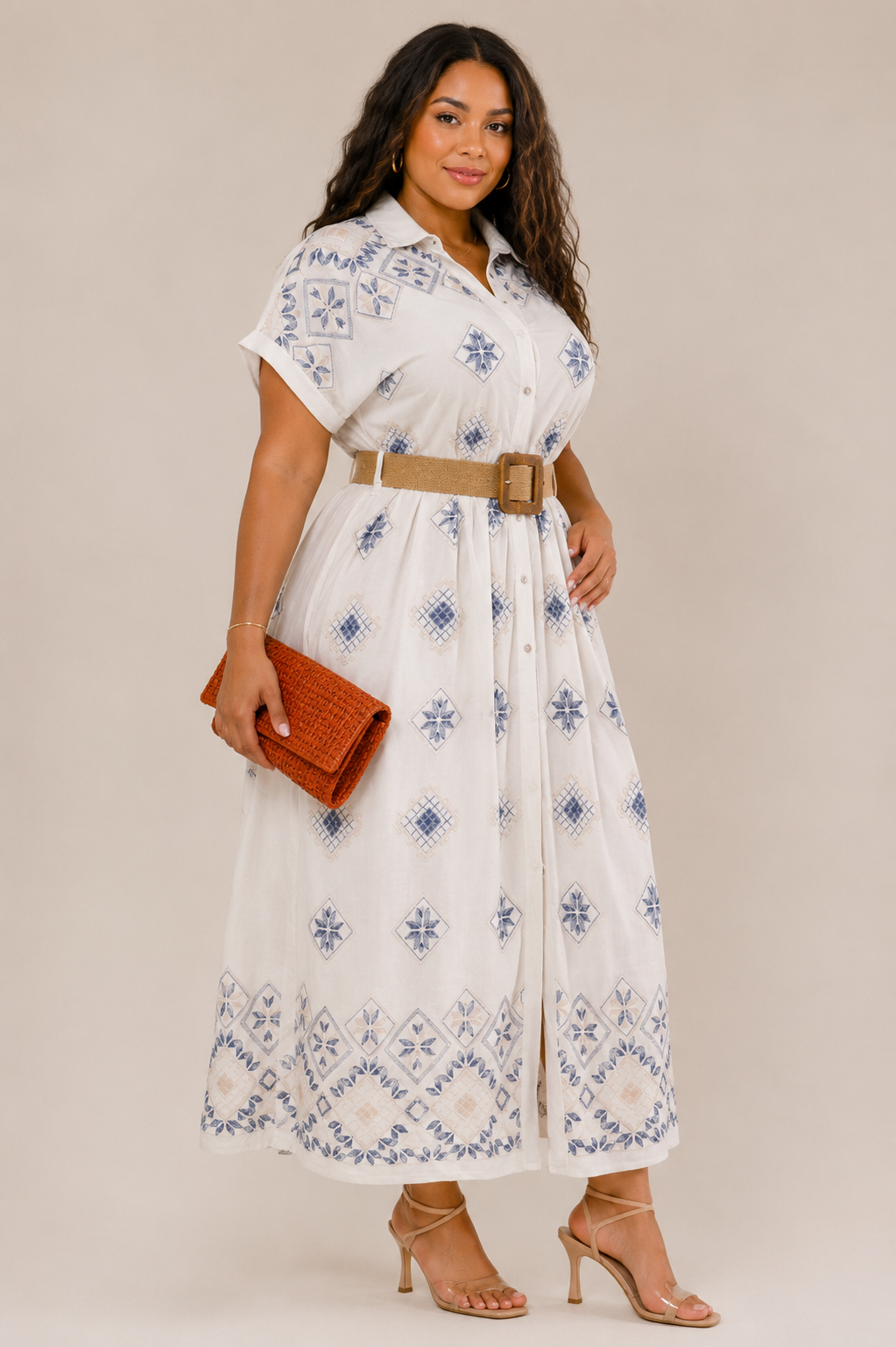 Cathy Embroidered Maxi Dress