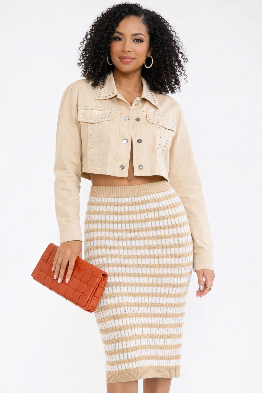 Issa Knitted Pencil Skirt