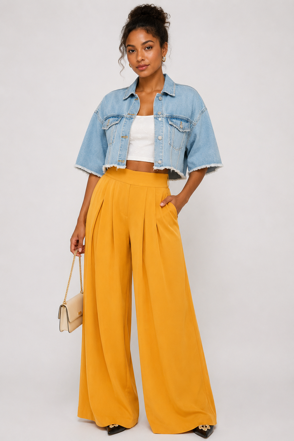 Cropped Denim Jacket