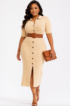 Safari Knitted Maxi Dress