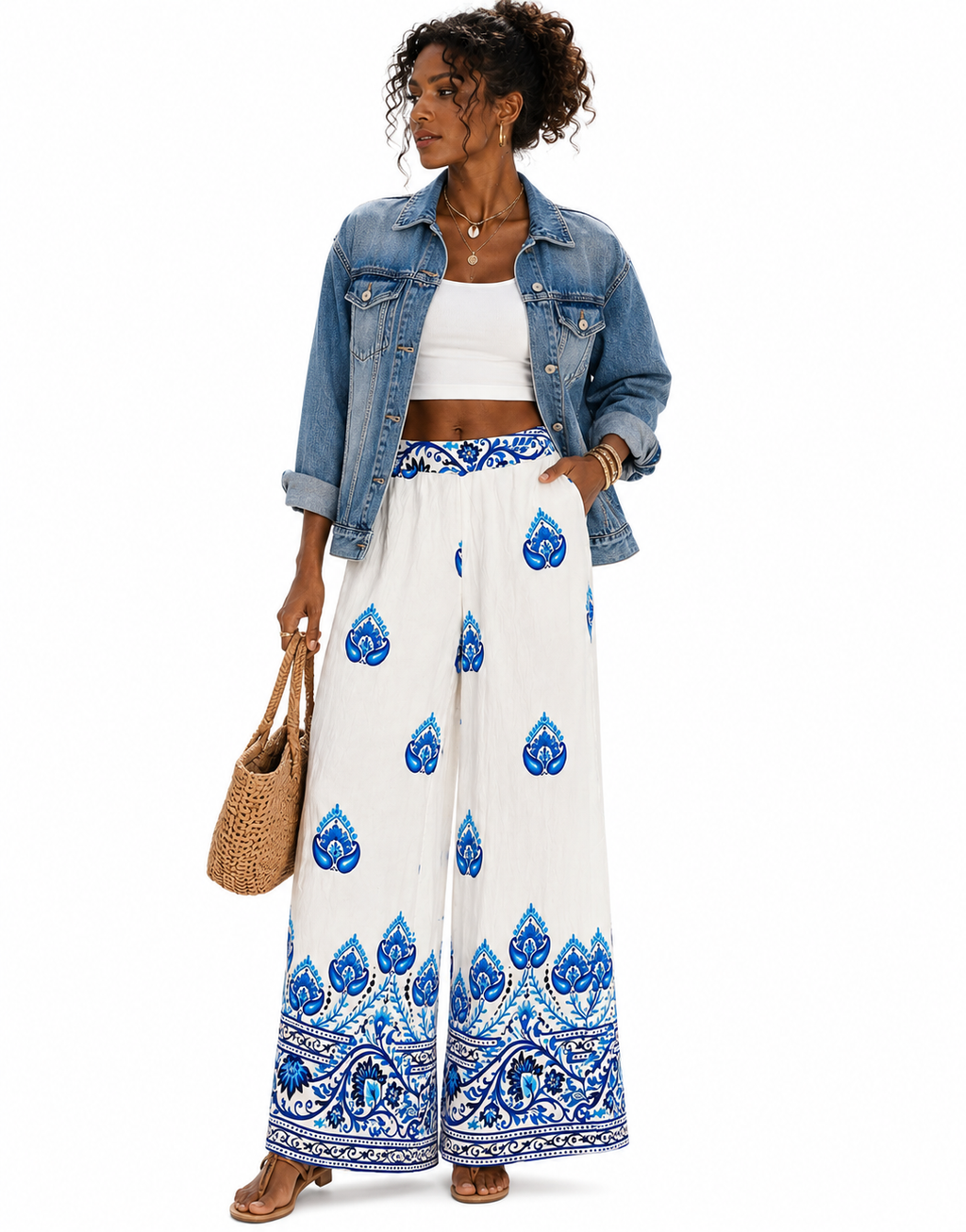 Turks Printed Linen Pants