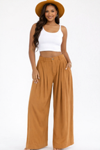 Gia Khaki Plazzo Pants
