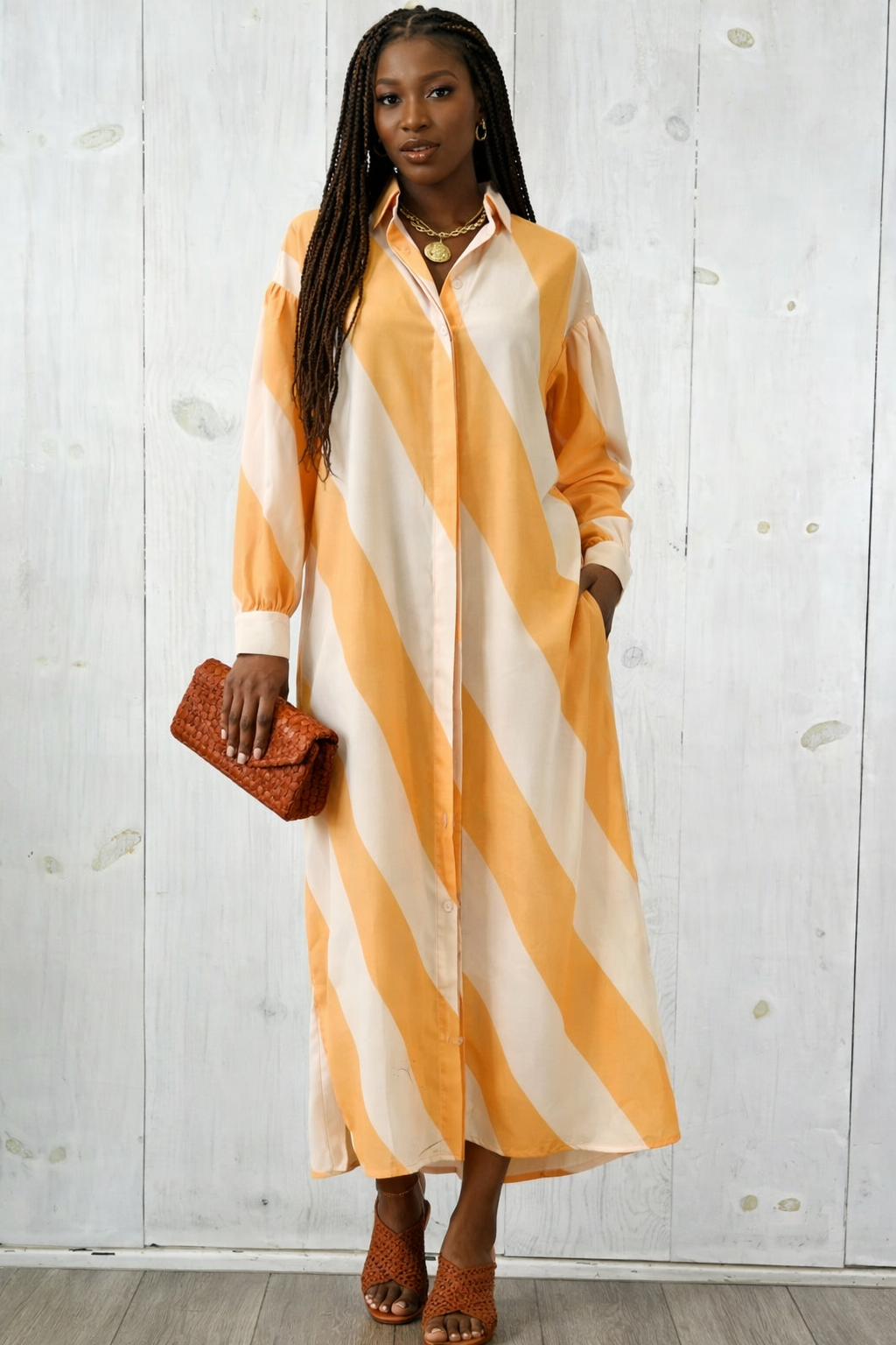 Weekend Stripe Maxi Dress
