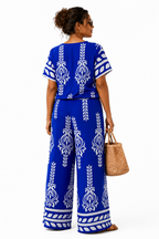 Tricia Printed Linen Pant Set
