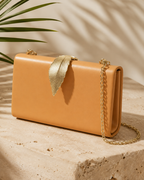 Leaf Me Alone Clutch - Sand