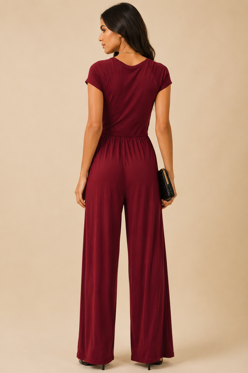 Diana Wine Jumpsuit