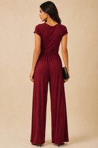 Diana Wine Jumpsuit