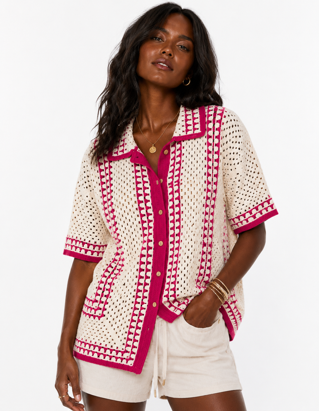 Miami Vice Crotchet Shirt