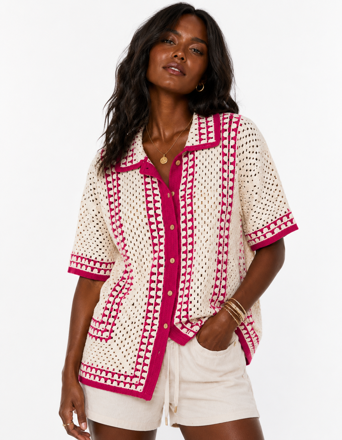 Miami Vice Crotchet Shirt