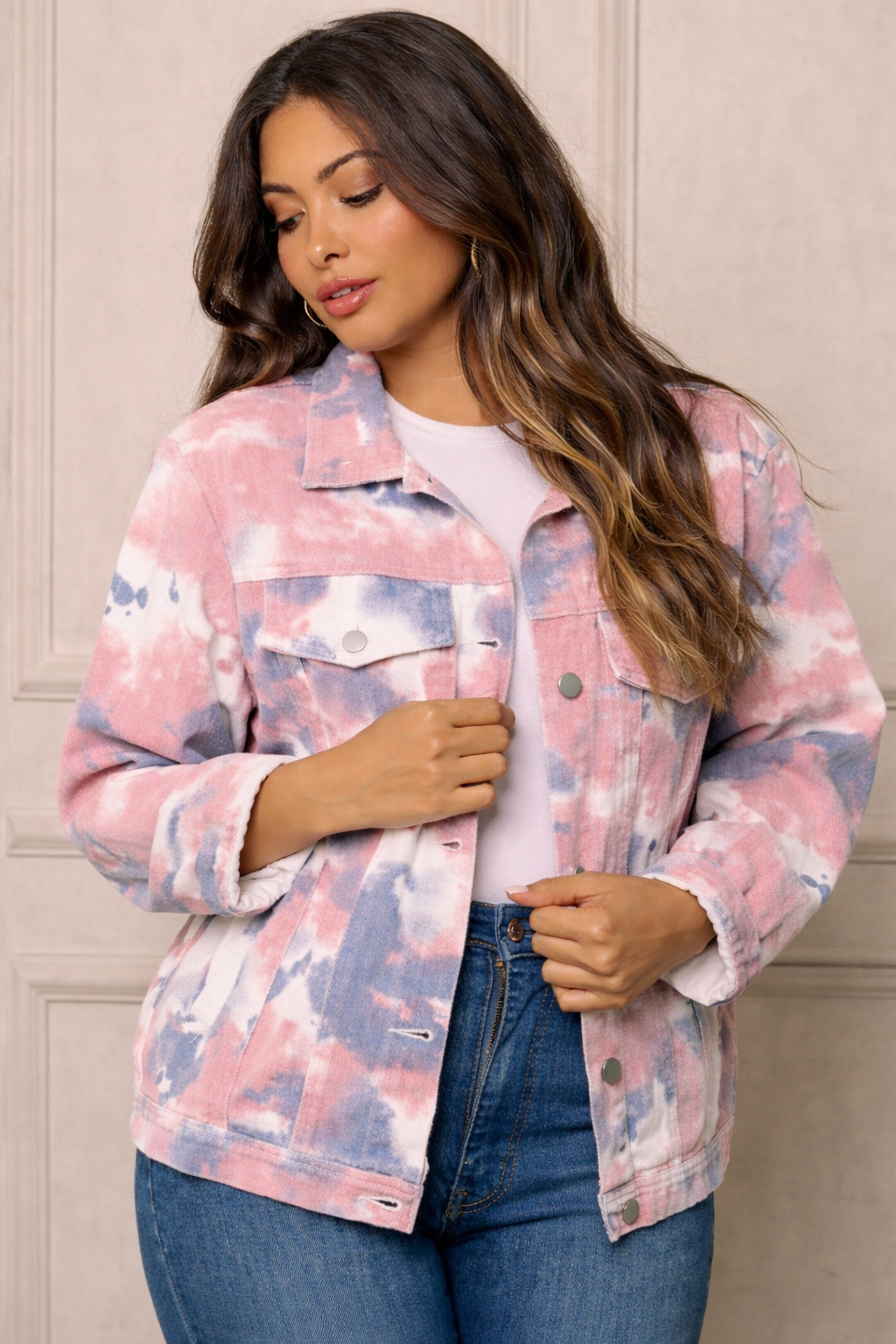 Tie Dye Denim Jacket