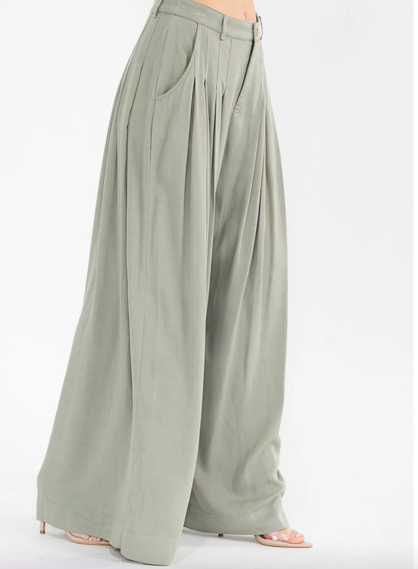 Gia Sage Palazzo Pants