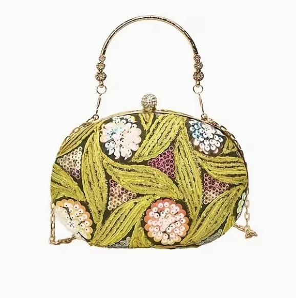 Floral Sequins Bag