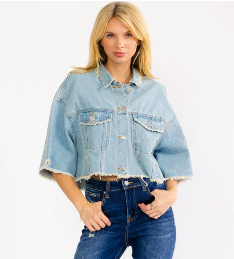Cropped Denim Jacket