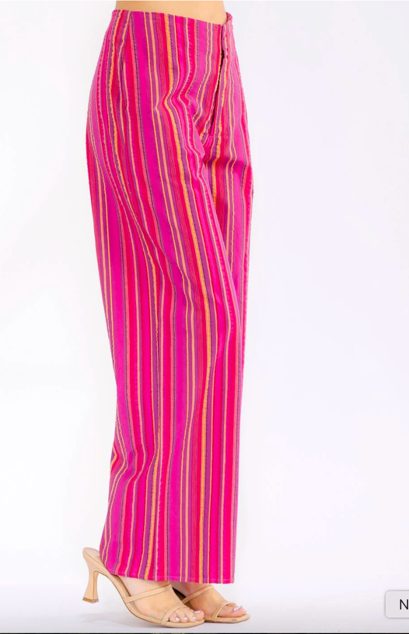 Alana Striped Linen Pants