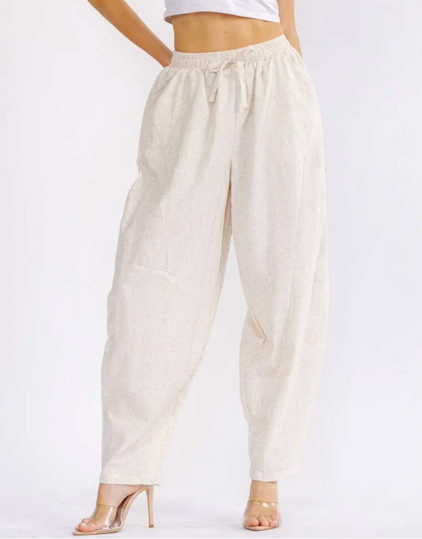 Cali Linen Balloon Pants