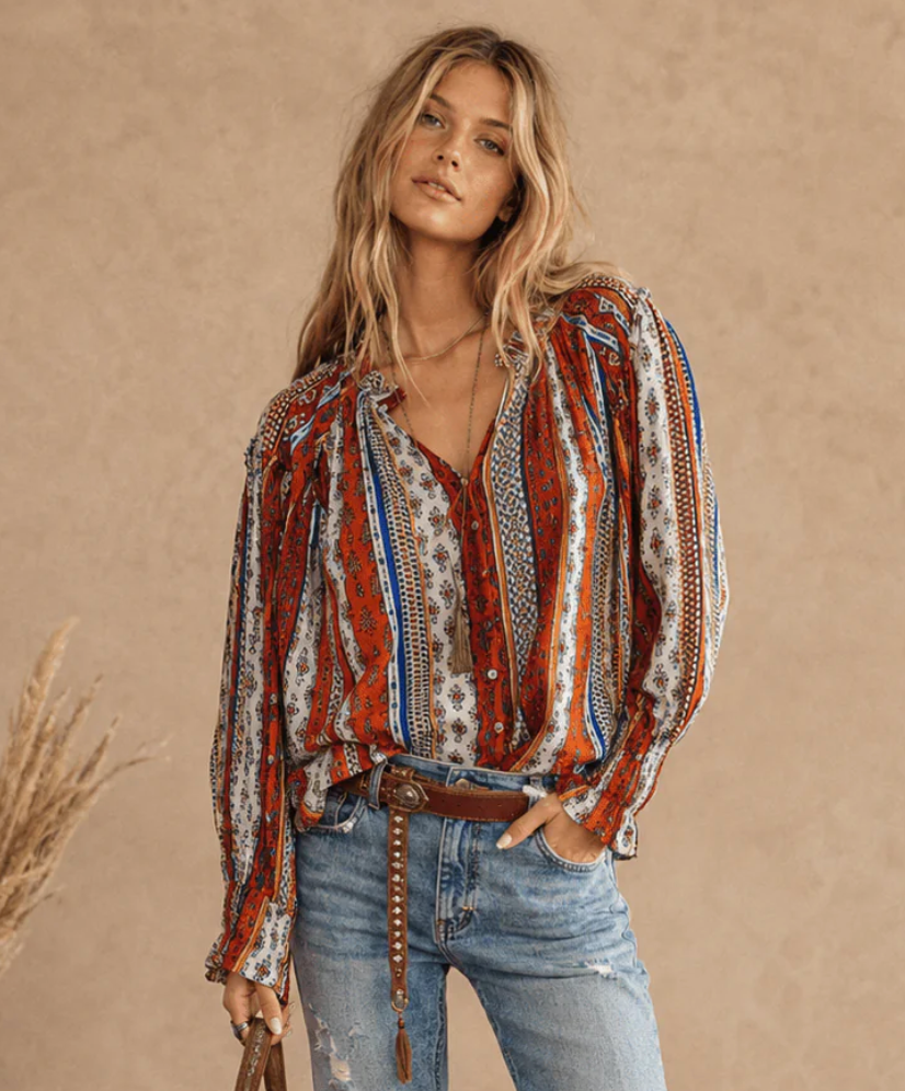 Boho Printed Blouse