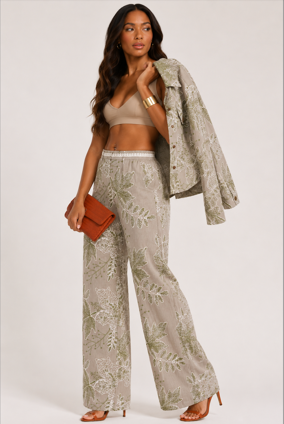 Gianna Embroidered Pant Set