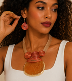 Akira Natural Stone Statement Necklace