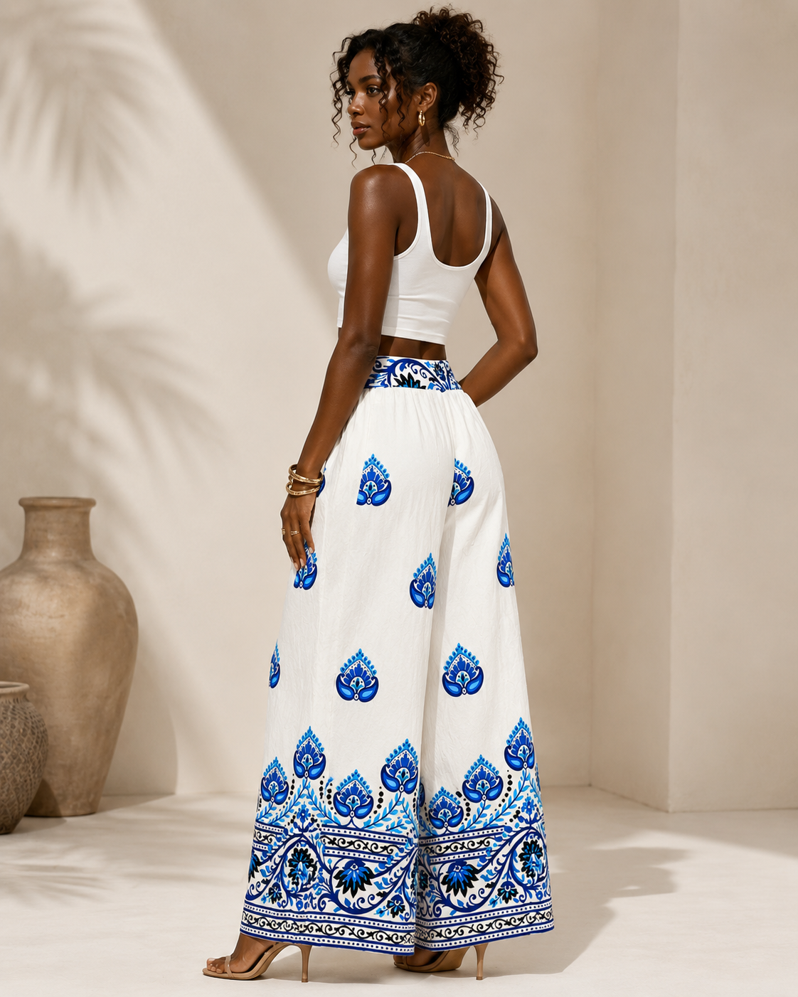 Turks Printed Linen Pants