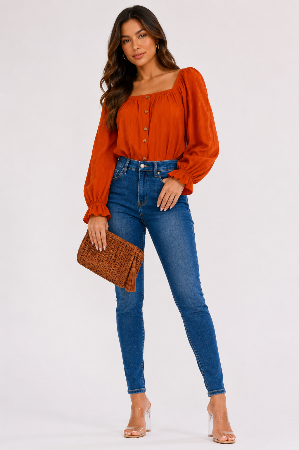 Square Flare Blouse