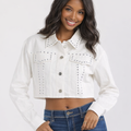 Alana Studded Crop Jacket