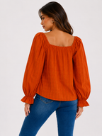 Square Flare Blouse