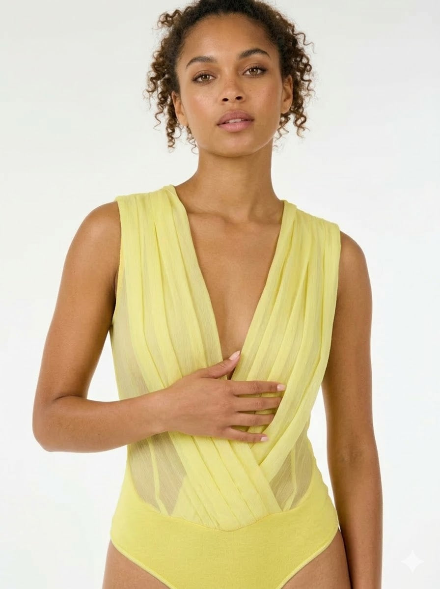 Bella Yellow Bodysuit