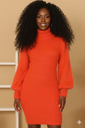 Be My Dessert Orange Sweater Dress