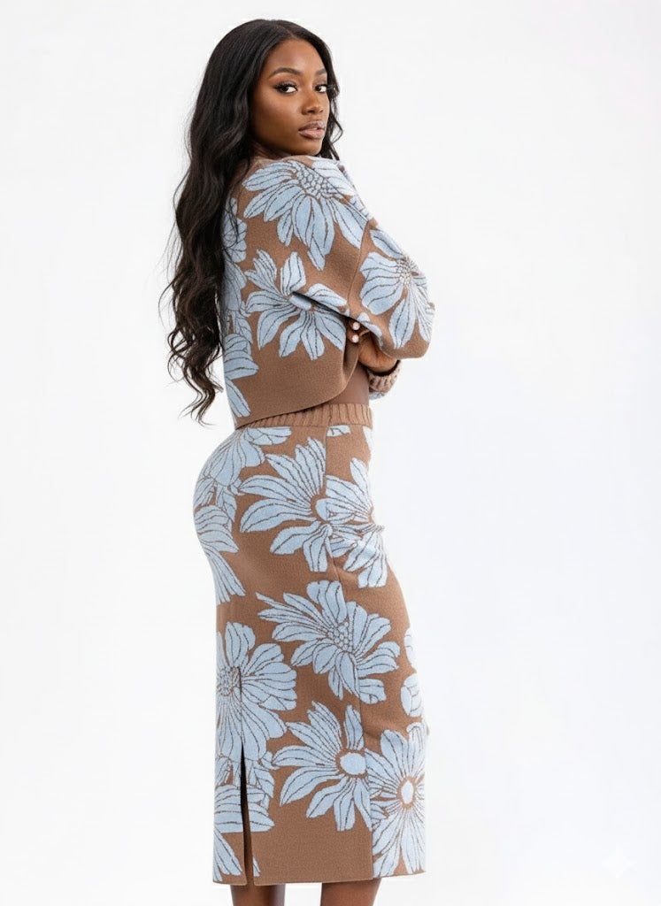 Floral Sweater Set