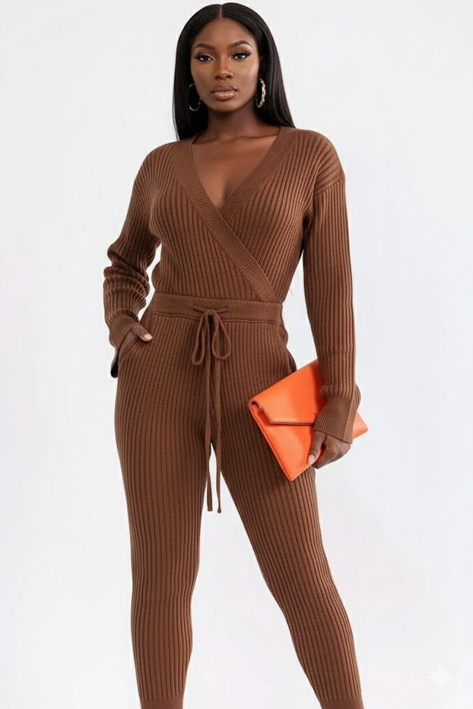 Choco Knitted Jumpsuit
